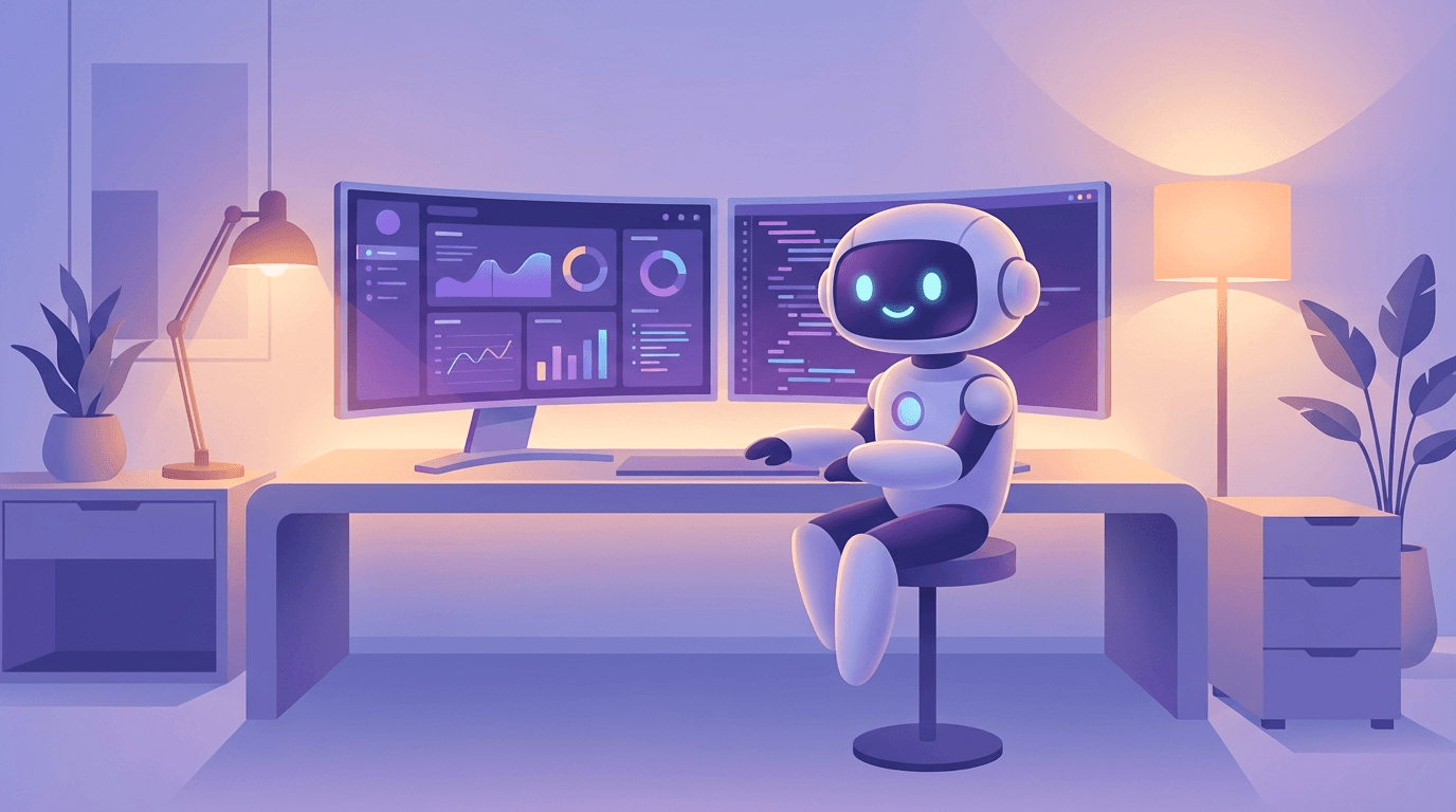 OpenClaw AI 에이전트가 여러 모니터 앞에서 작업하는 모습