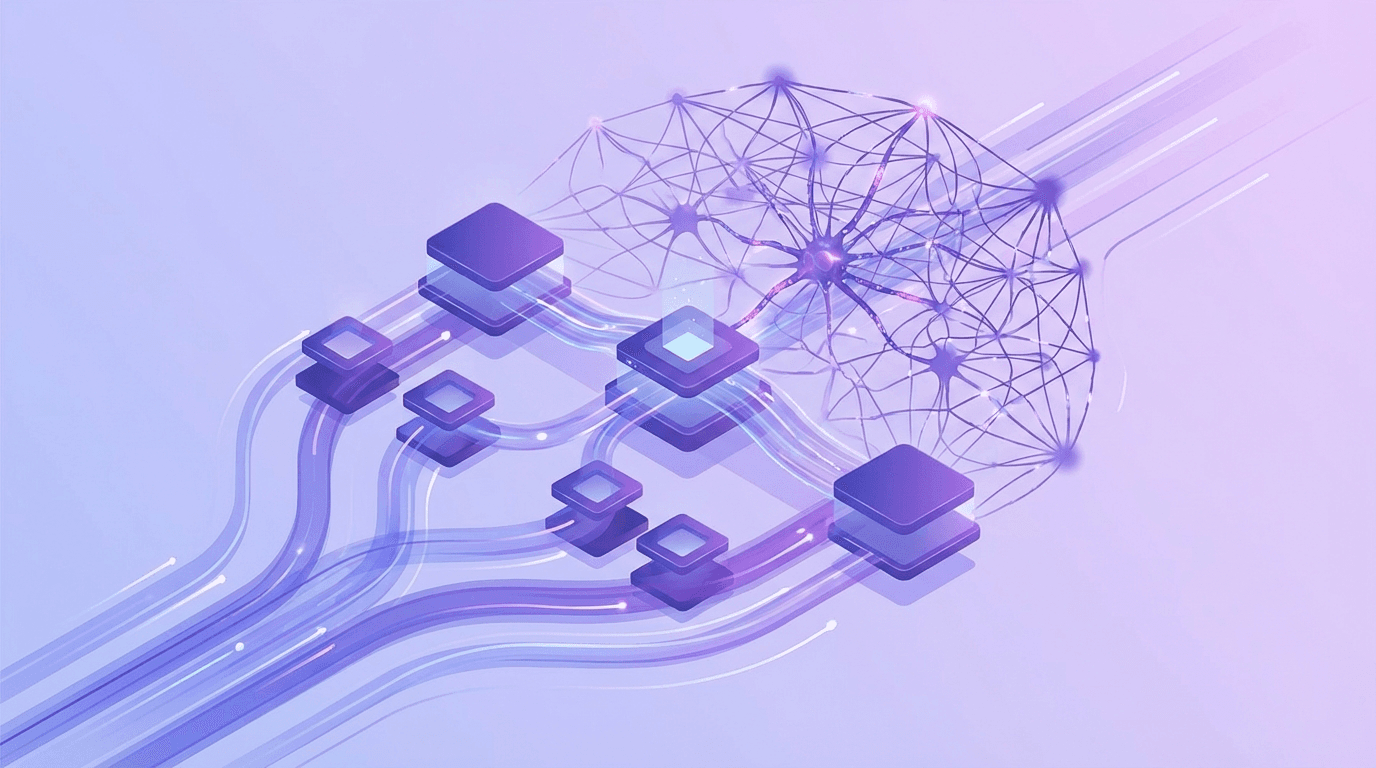 기억 시스템 — 노드가 연결된 데이터 흐름