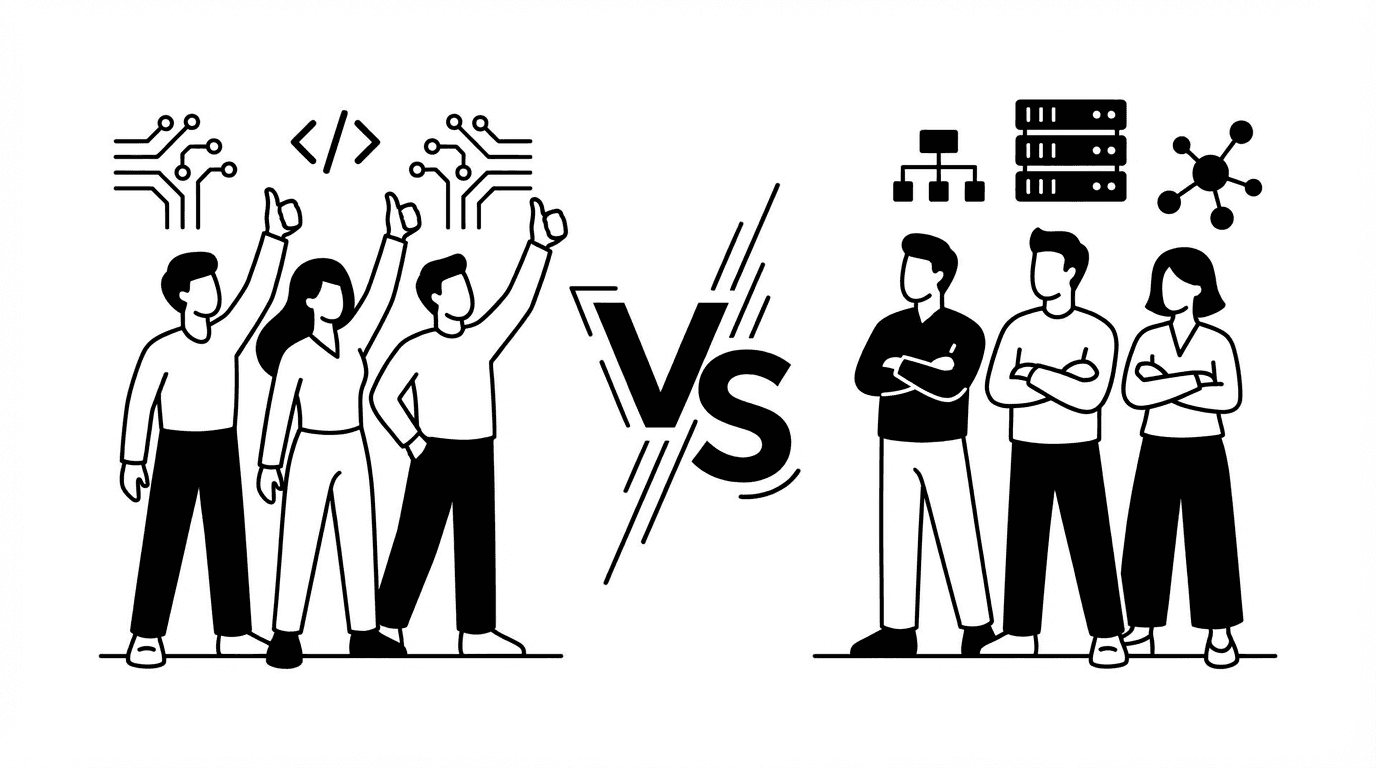 두 진영으로 나뉜 개발자들